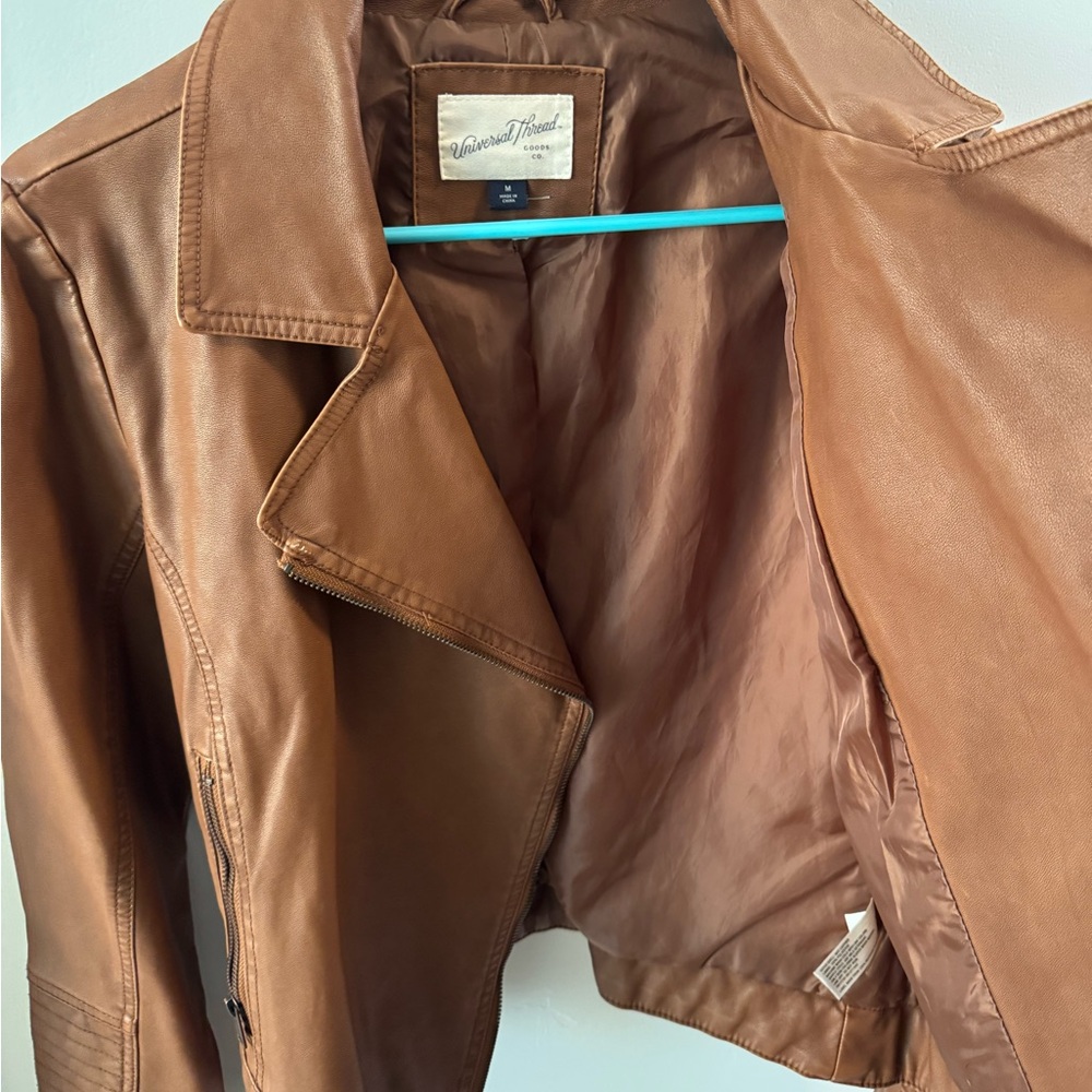 Universal Thread Tan Leather Jacket - image 3